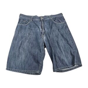 Enyce Mens Denim Shorts Size 46 Blue Baggy Hip Hop Jean Shorts Sean Combs